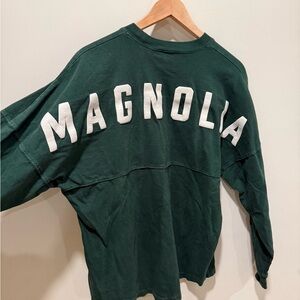 Green Magnolia LS tee